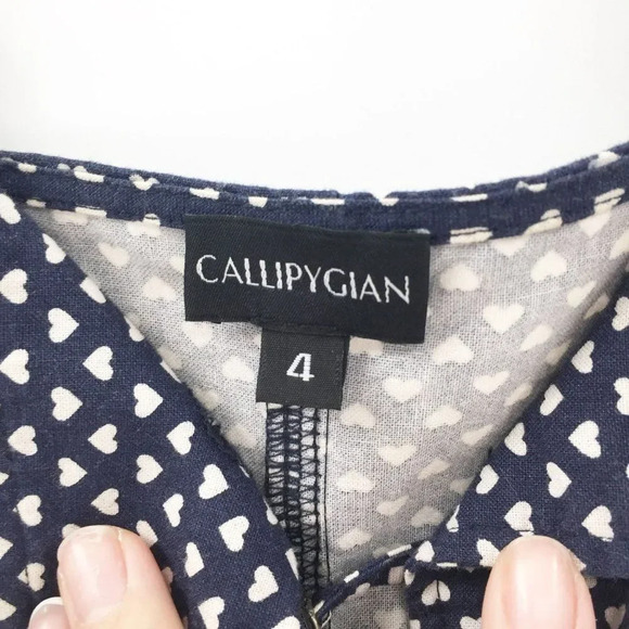 Callipygian Women's Blue Heart Sleeveless Mini Dress Size 4‎ - Picture 3 of 4